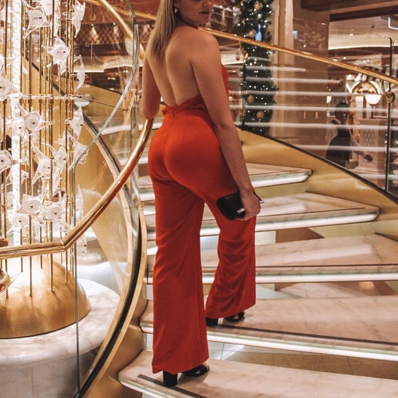 Lulus moment for life halter jumpsuit - Picture 2 of 8